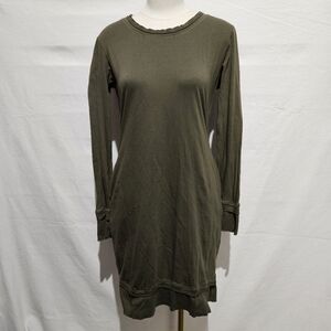 The Good Tee The Everyday Long Sleeve Pocket Organic Cotton Dress Sz S